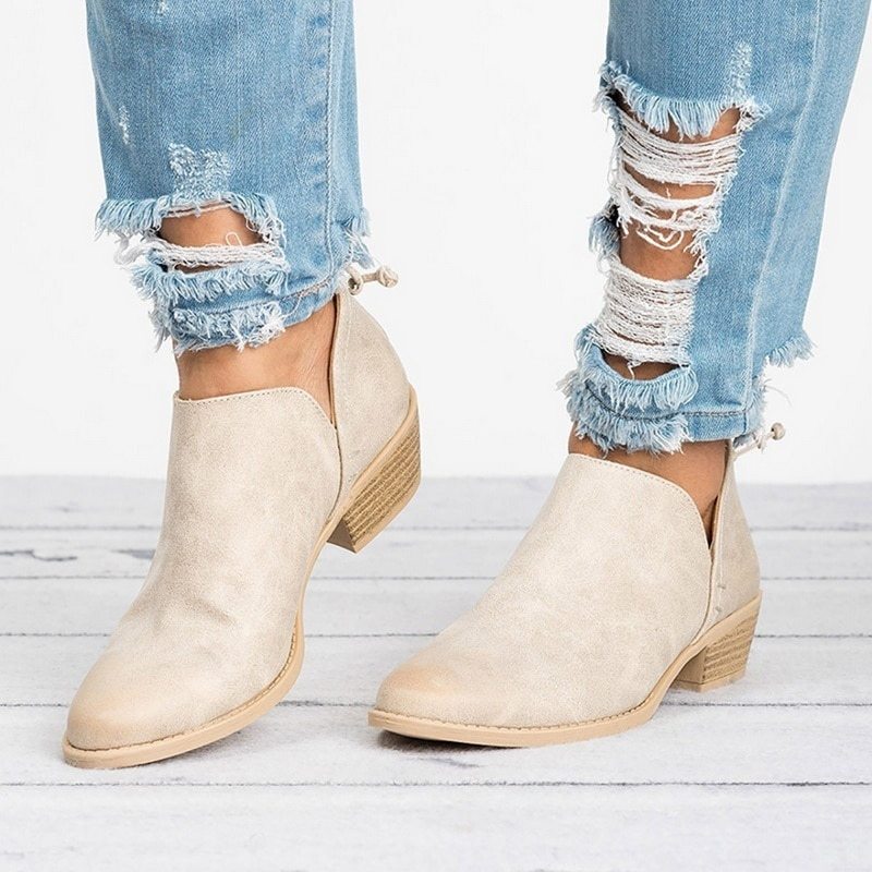 Trendy & Timeless: Retro High Heel Ankle Boots