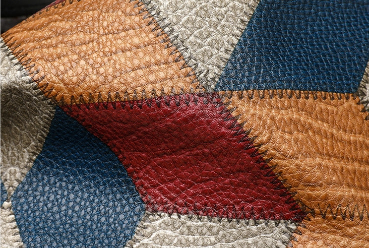 Trendy Tote - Geometric, Color-Matching, Large Capacity